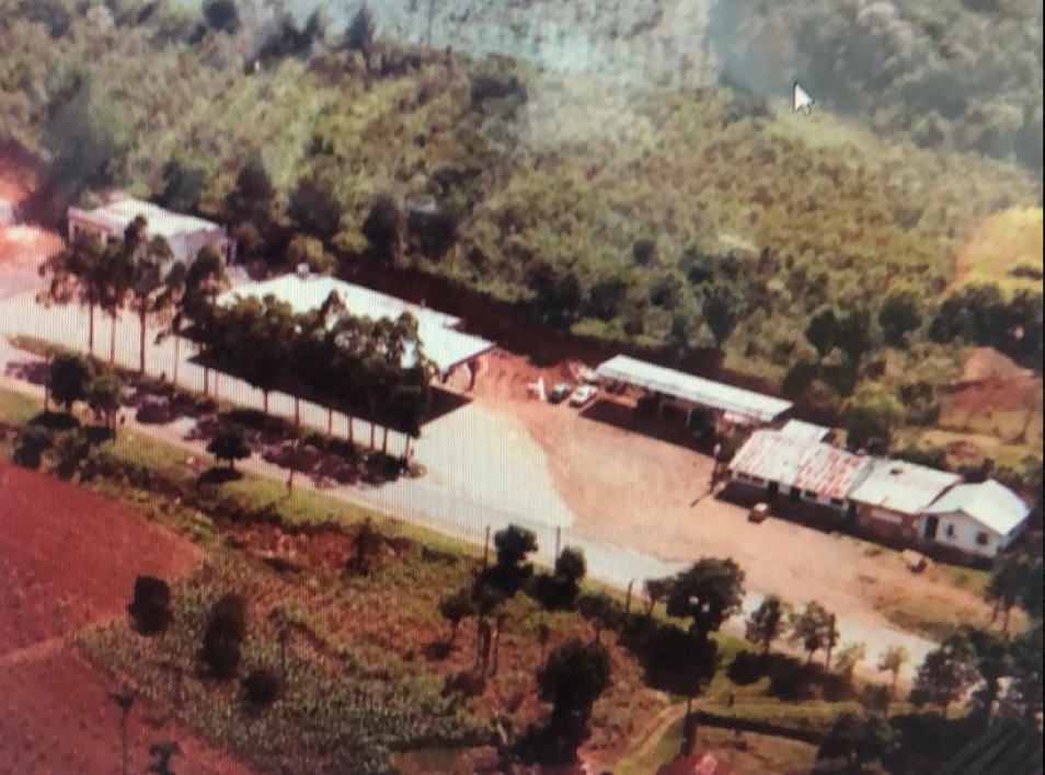 Foto aérea do posto fagundes em 1983.